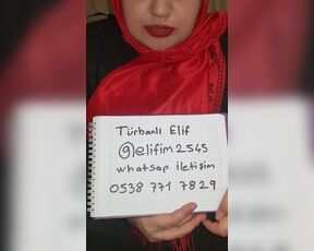 turbanli elif iletisim icin bilgilerini paylasiyor