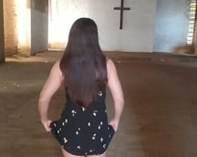 Had sex and bitching in this 19th century church said to be haunted (Who would dare?) "Full on RED at onlyfans.com/raquelexibida"