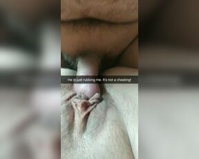 He is just rubbing my pussy! Its totally not cheating,hubby!