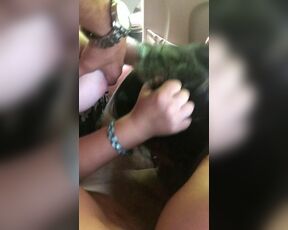 two random fellow travelers gave a deep slobbering blowjob