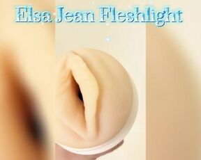 Elsa Jean Fleshlight gets it in the shower