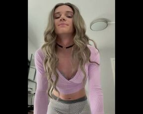 crossdresser teases ass