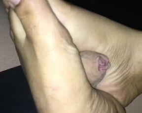 A little foot job pov