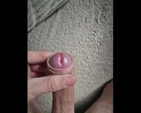 Slow Mo Willy Quick Cumshot - Big Thick Uncut Cock Cumming