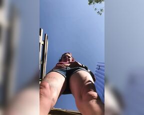 Slow motion squatting over my phone and pissing in my garden