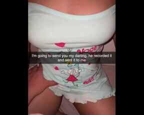 Girlfriend confesses cheating on snapchat and gets horny excited to see her being fucked