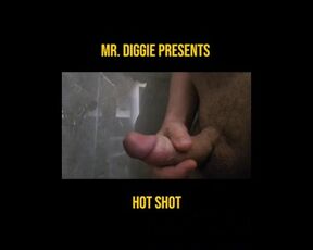 Mr.Diggie does a hot shot of long cum