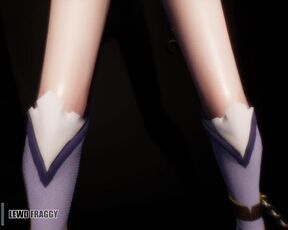 RWBY ⛓️ Chained Weiss Schnee pleasing herself with a Toy - HARDCORE Anime R34 Porn Toy MMD