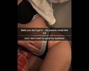 I seduce my ex to fuck me again on Snapchat