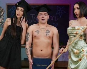 Joshua And Aria Think They Have Time To Get A Quickie In Before Their Graduation Ceremony